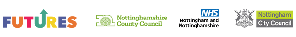 Futures, Nottingham City and County Council and NHS logos